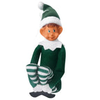 Lutin farceur vert – elfin jouet de Noël peluche douce