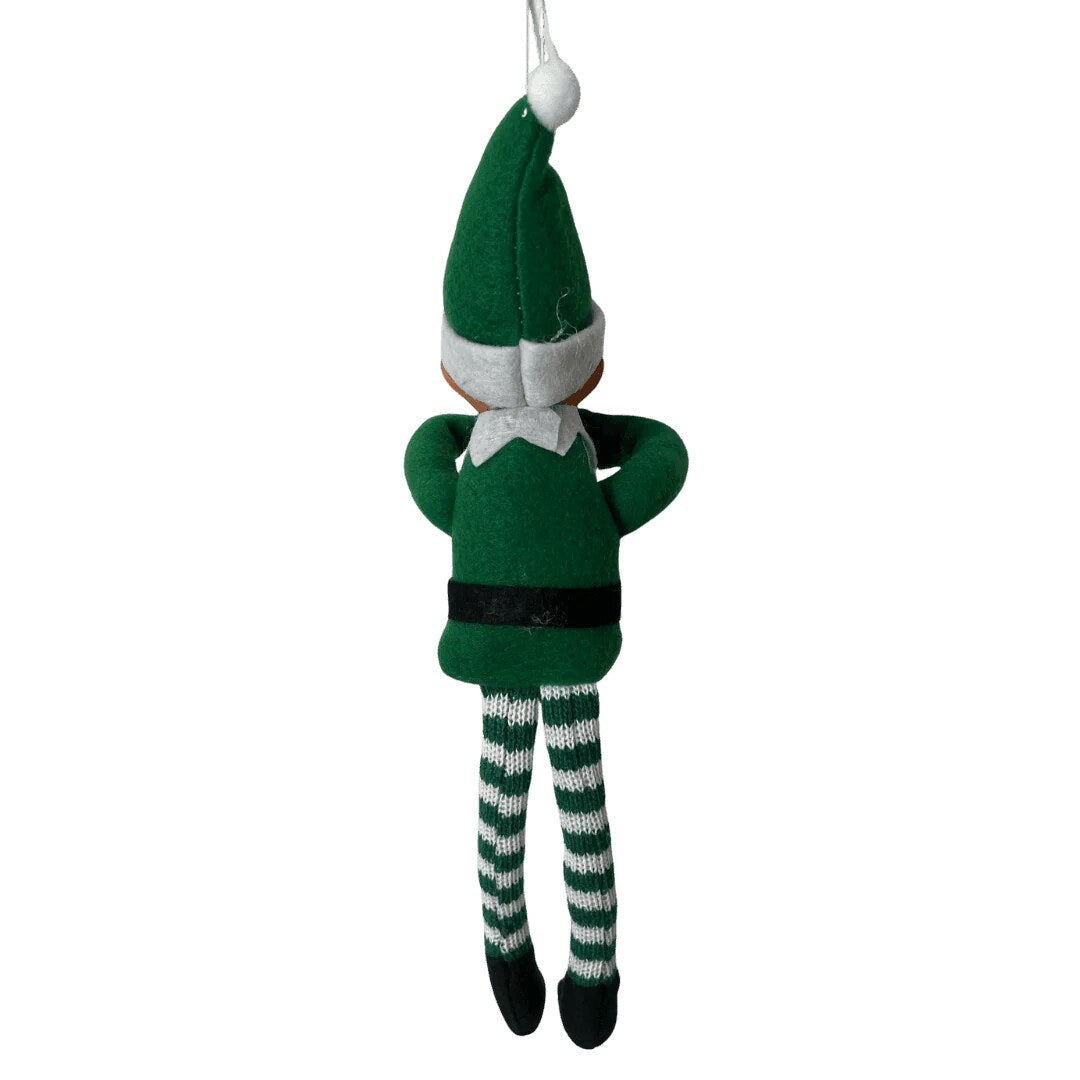 Lutin farceur vert – elfin jouet de Noël peluche douce