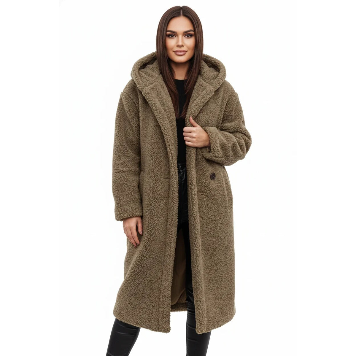 Manteau Teddy – Veste oversize moelleuse pour l'hiver