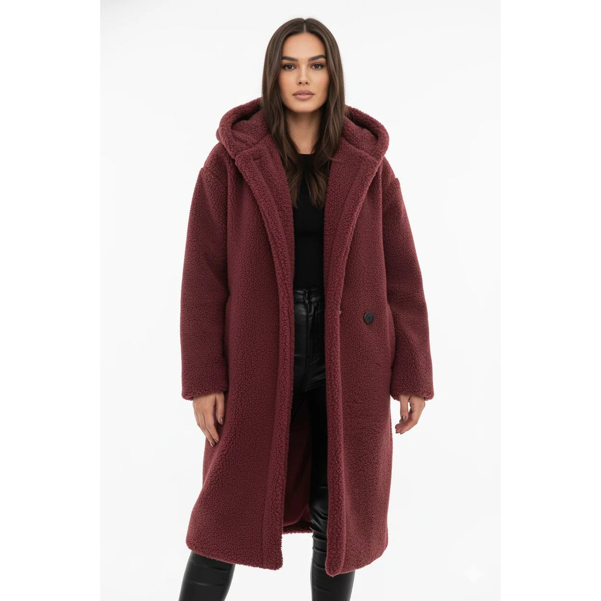 Manteau Teddy – Veste oversize moelleuse pour l'hiver