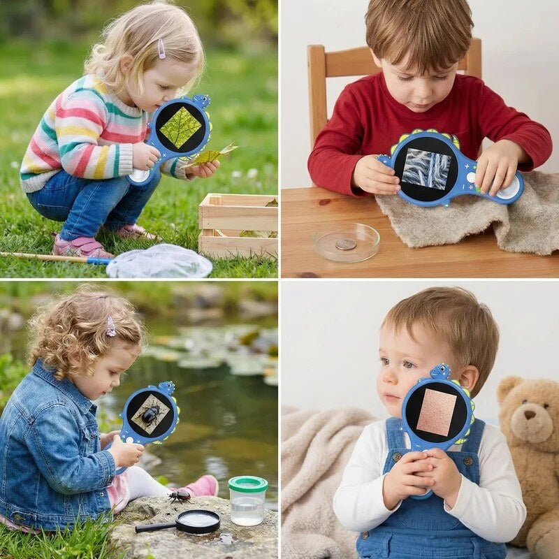 Microscope numérique enfant – Dinosaure, écran LCD intégré