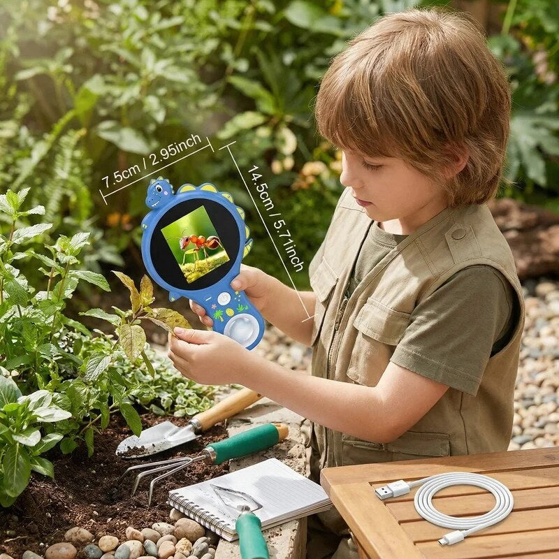 Microscope numérique enfant – Dinosaure, écran LCD intégré