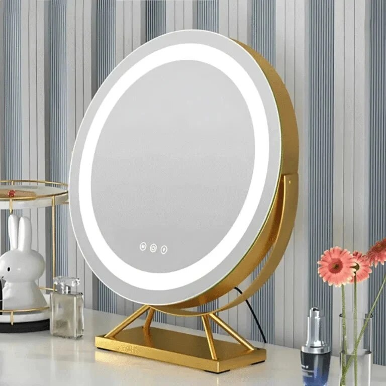 Miroir coiffeuse lumineux – variateur d'intensité led