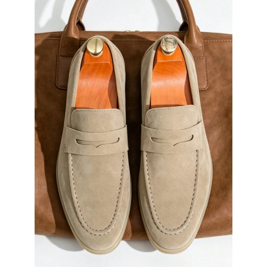 Mocassins homme – chaussure à enfiler, semelle contrastée