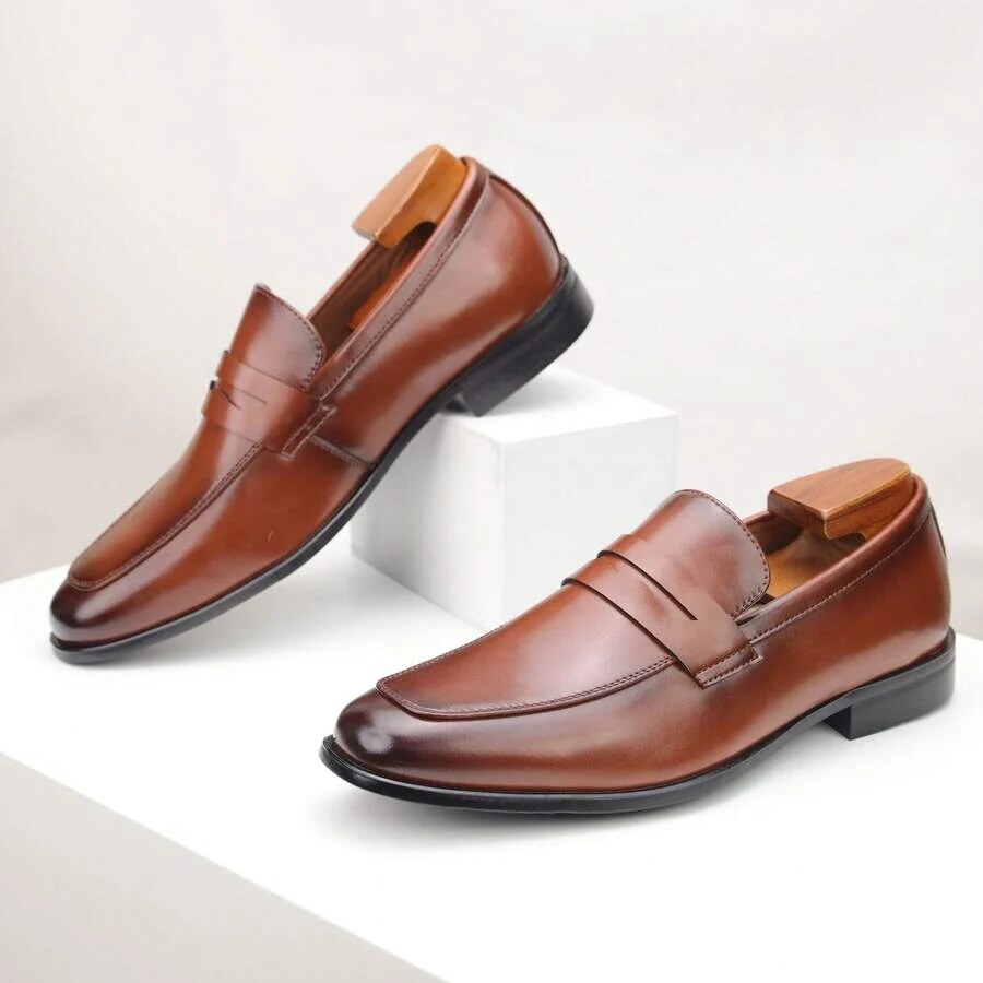Mocassins homme – loafers classiques à enfiler avec bride