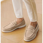 Mocassins homme – plateau cousu, empeigne mate et semelle fine