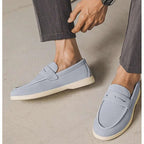 Mocassins homme – plateau cousu, empeigne mate et semelle fine