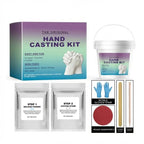 Moulage de vos mains en plâtre – kit empreinte souvenir