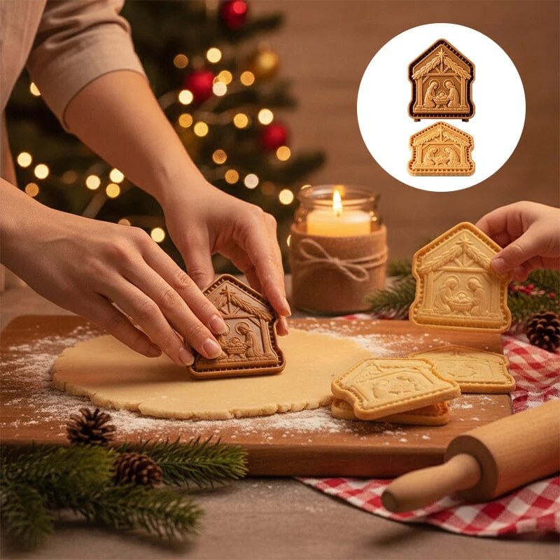 Moules à mini tartes – Noël avec 10 designs en relief