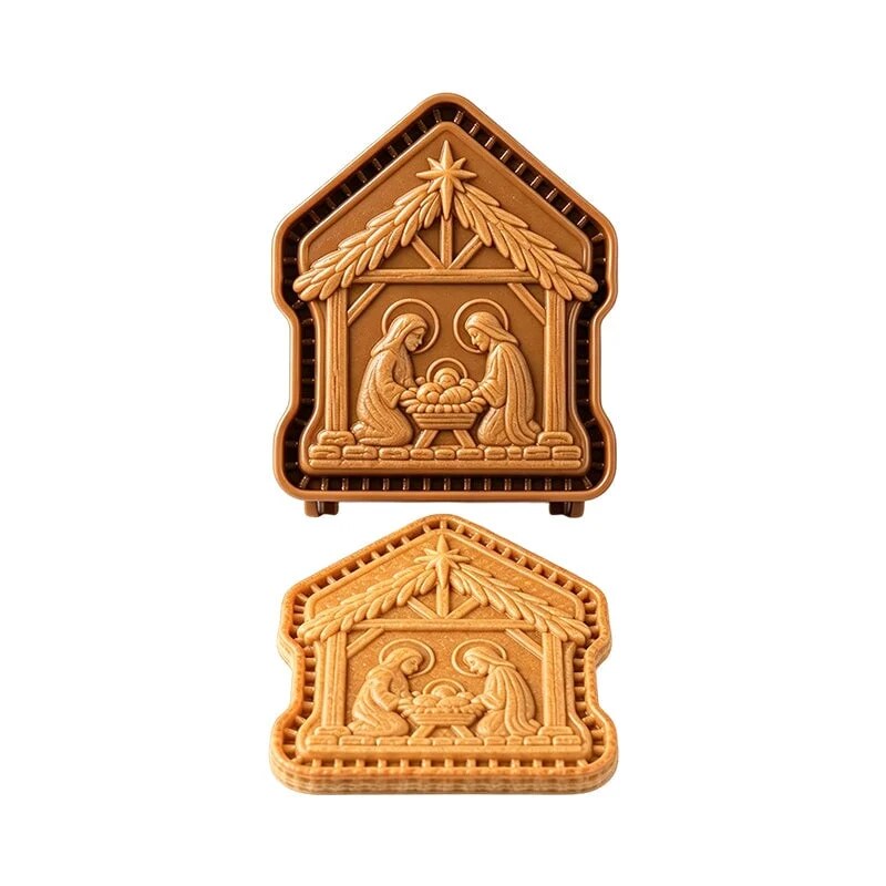 Moules à mini tartes – Noël avec 10 designs en relief