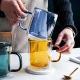 Mug double paroi – verre transparent, isolant thermique