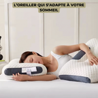 Oreiller ergonomique à contour – panneau central respirant