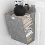 Panier à linge mural adhésif – rangement pliable sans perçage