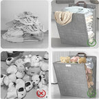 Panier à linge mural adhésif – rangement pliable sans perçage