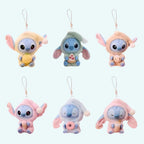 Peluche doudou style Labubu Stitch – compagnon kawaii en tenue