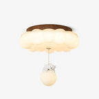 Plafonnier chambre d'enfant – ours suspendu et nuage