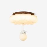 Plafonnier chambre d'enfant – ours suspendu et nuage