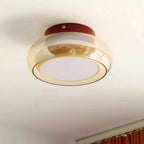 Plafonnier en verre – Design rétro ambiance chaleureuse