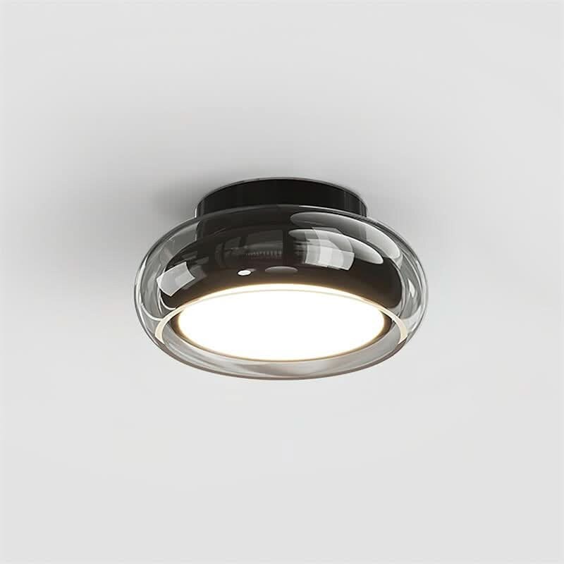 Plafonnier en verre – Design rétro ambiance chaleureuse