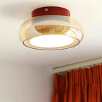 Plafonnier en verre – Design rétro ambiance chaleureuse