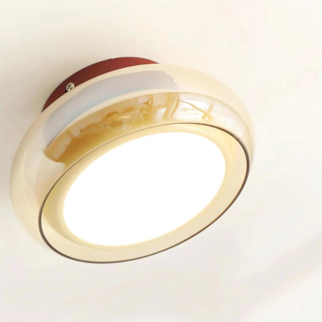 Plafonnier en verre – Design rétro ambiance chaleureuse