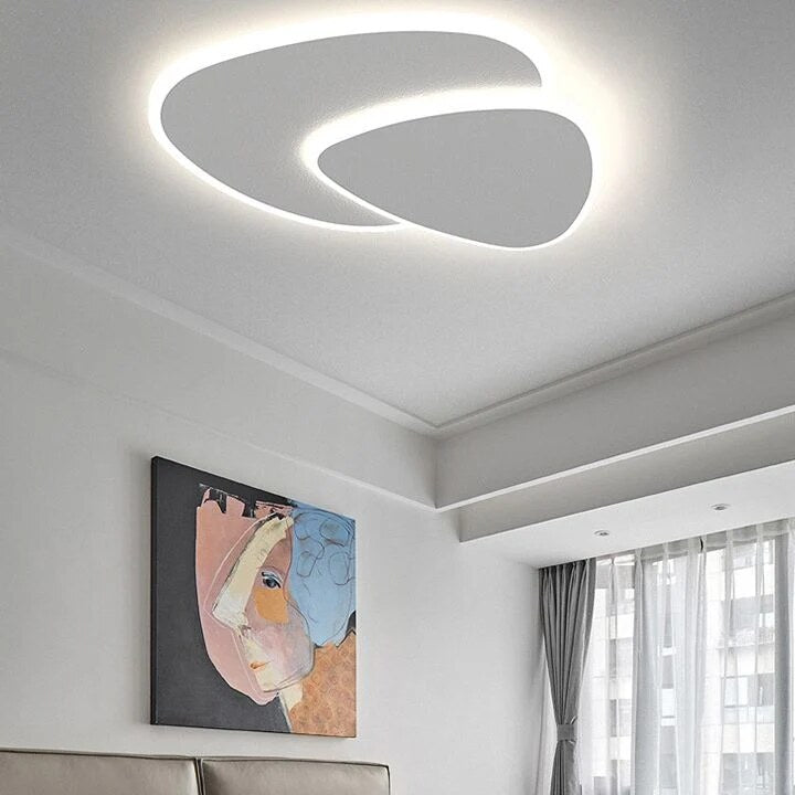 Plafonnier – lustre blanc moderne pour salon et chambre