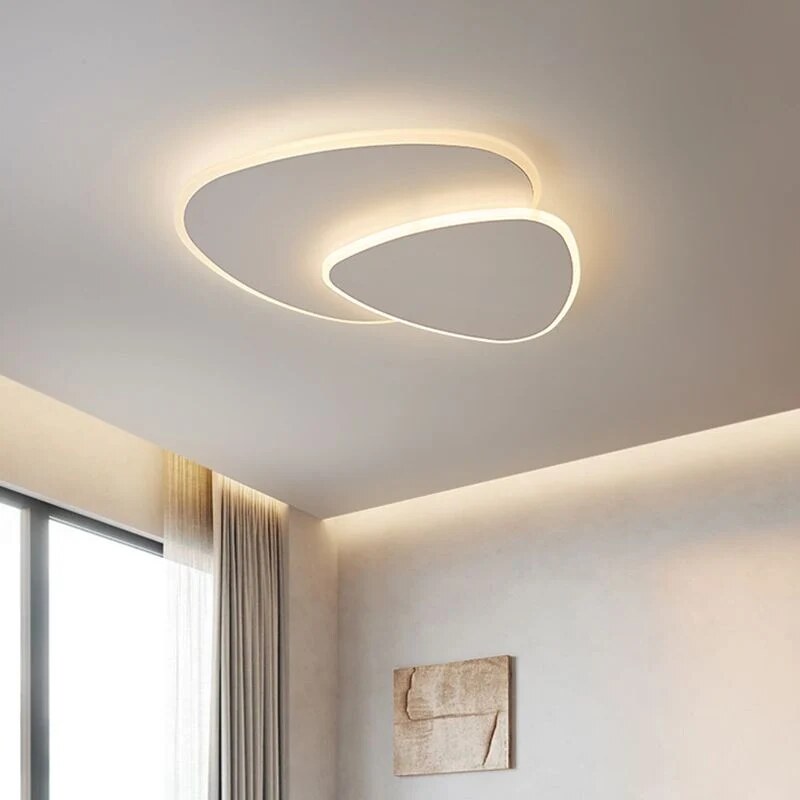 Plafonnier – lustre blanc moderne pour salon et chambre