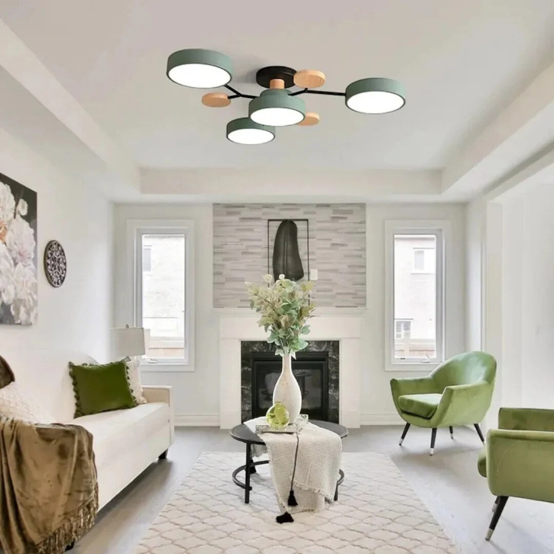 Plafonnier rond semi-encastré – design moderne épuré