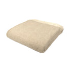 Plaid Beehive en Laine Beige – confection artisanale anglaise
