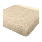 Plaid Beehive en Laine Beige – confection artisanale anglaise