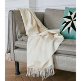 Plaid blanc cassé en alpaga baby – doux et confortable