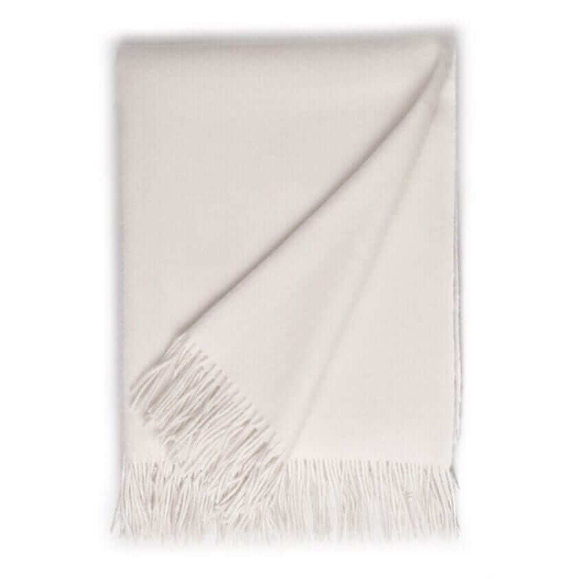 Plaid blanc cassé en alpaga baby – doux et confortable