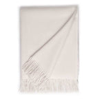 Plaid blanc cassé en alpaga baby – doux et confortable