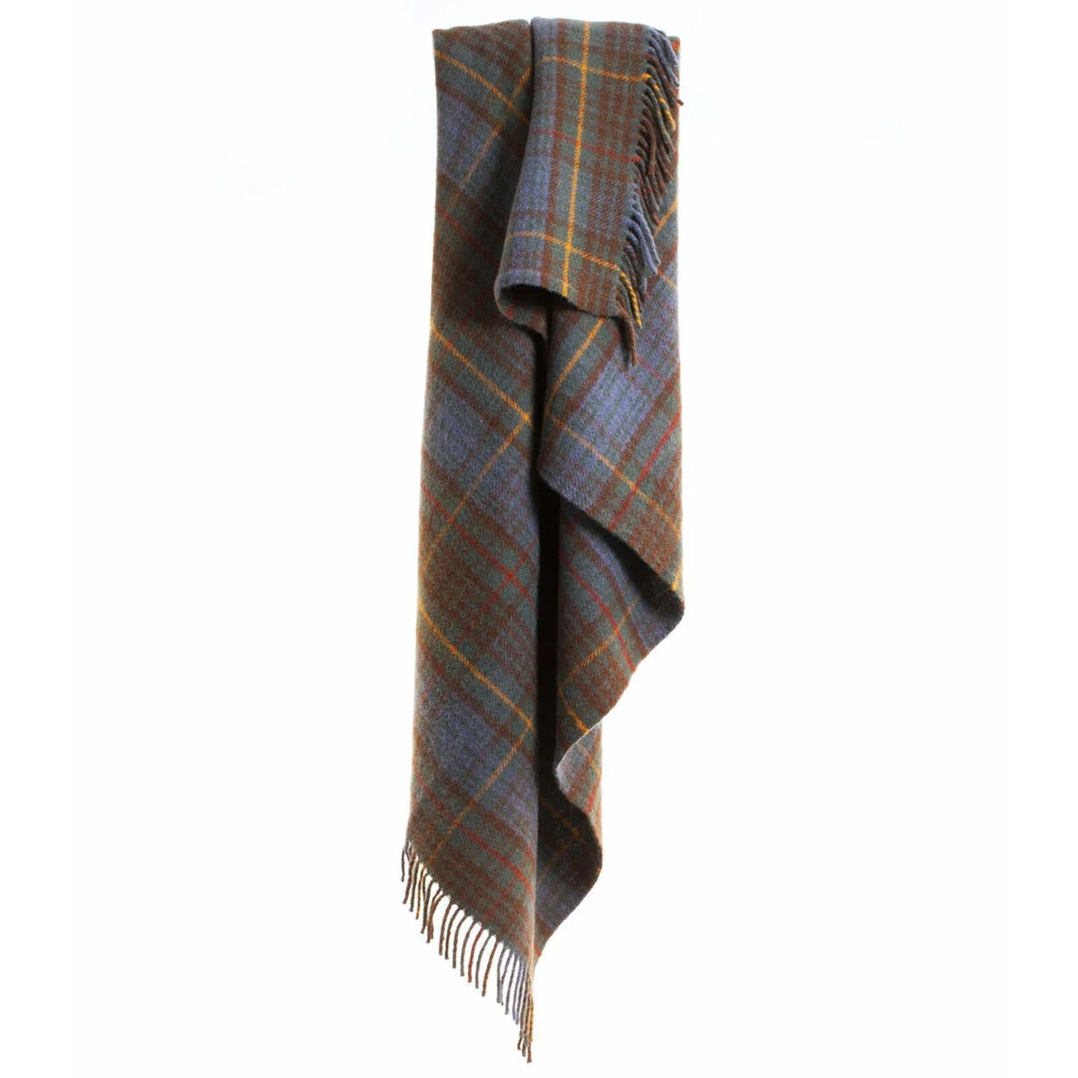 Plaid Écossais Antique – Pure laine tissée en Angleterre