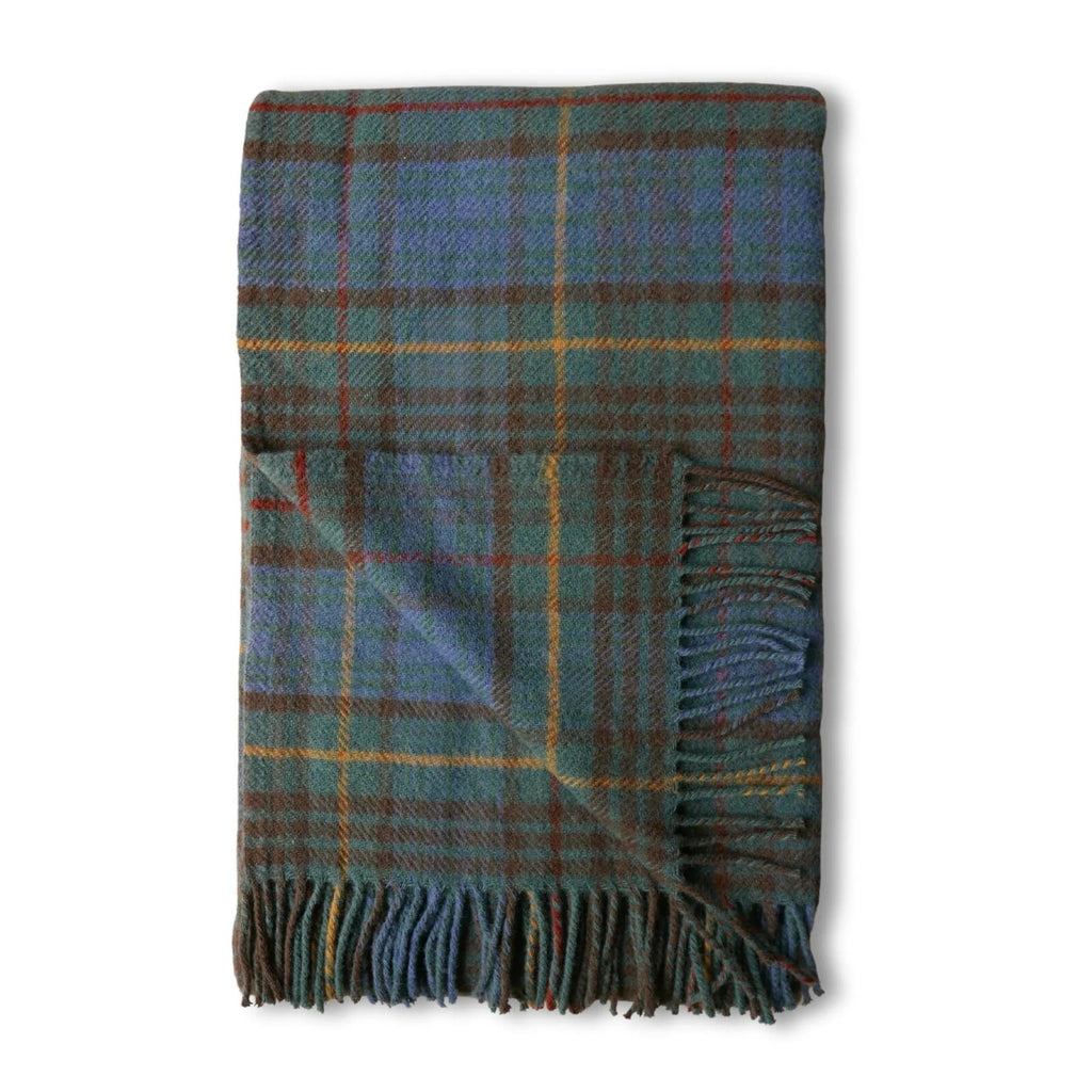 Plaid Écossais Antique – Pure laine tissée en Angleterre