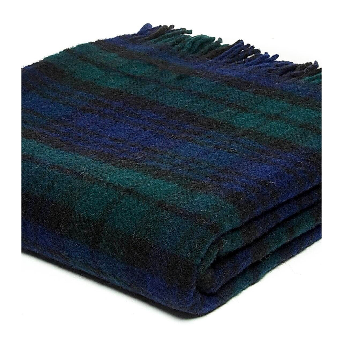 Plaid écossais Black Watch – pure laine, tissé en Angleterre