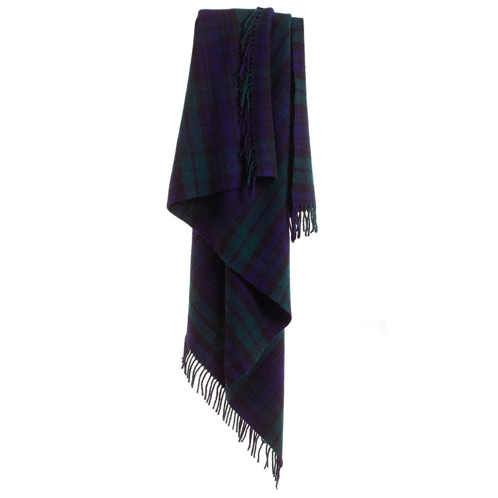 Plaid écossais Black Watch – pure laine, tissé en Angleterre