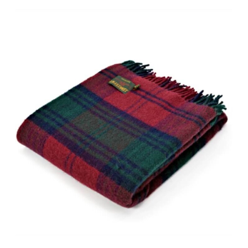 Plaid écossais en pure laine – Motifs traditionnels écossais
