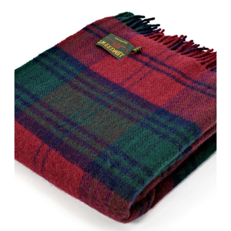 Plaid écossais en pure laine – Motifs traditionnels écossais