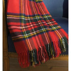 Plaid Écossais Royal Stewart – Laine Mérinos Chaude et Douce