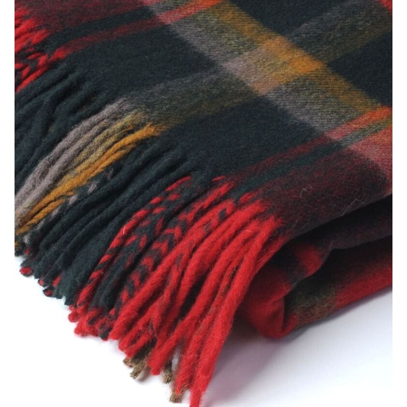 Plaid écossais tartan – laine mérinos pure et confortable