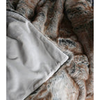 Plaid fausse fourrure renard – textures cosy et moelleuses