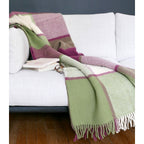 Plaid Laine Écossais – Couverture Carreaux Framboise