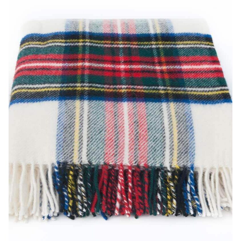 Plaid laine écossaise – tartan traditionnel, coloré et chaud