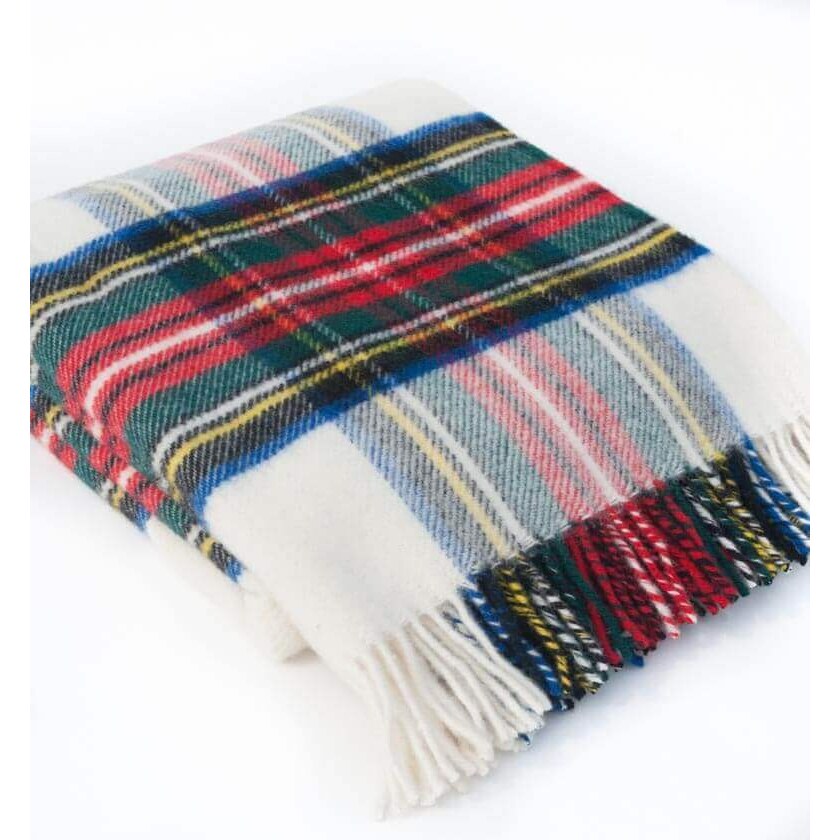 Plaid laine écossaise – tartan traditionnel, coloré et chaud