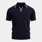 Polo homme – col ouvert sans boutons, manches courtes