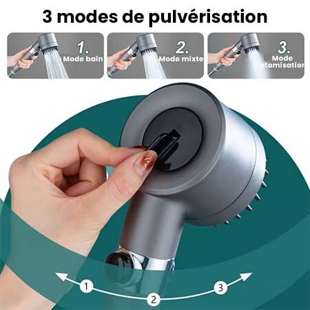 Pommeau de douche – trois modes pour massages corporels