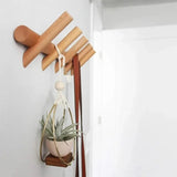 Porte-manteaux mural – Chêne massif design minimaliste