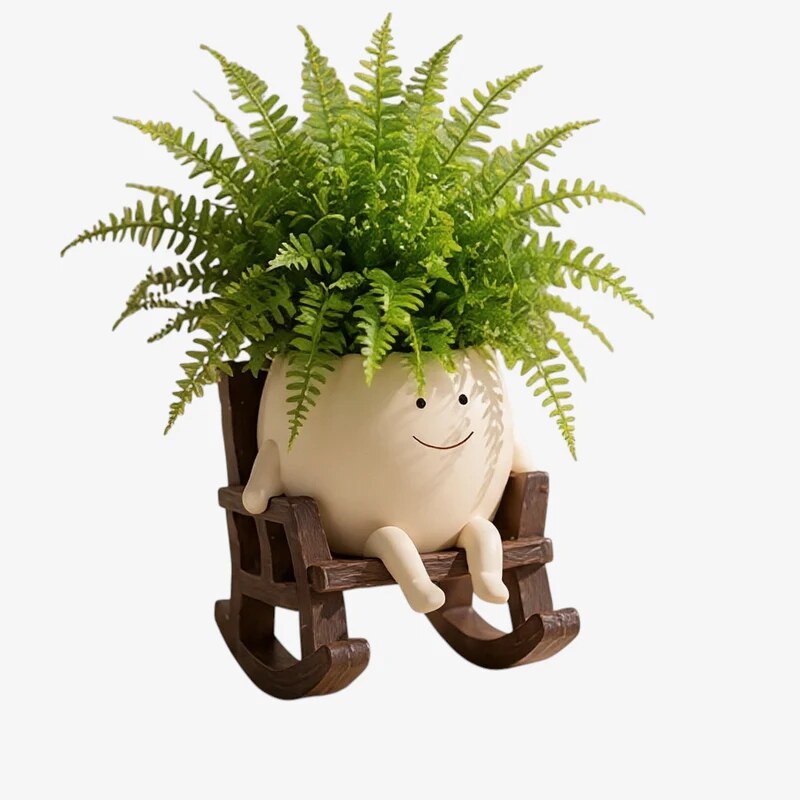 Pot de fleurs suspendu avec corde – suspension design