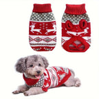 Pull de Noël pour chien – maille acrylique, intérieur et extérieur
